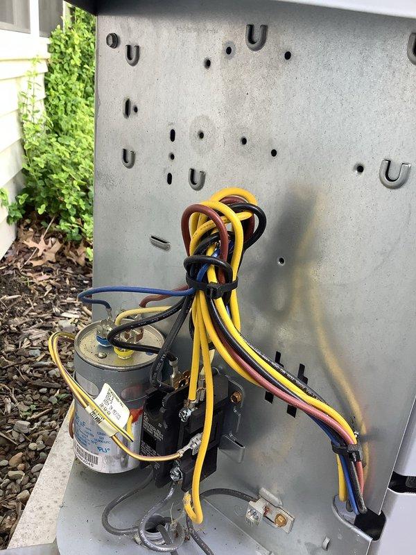 Completed comprehensive AC tune-up on CVPVA3G17XVIMEAA/A indoor unit manufactured May 2020 with R-410A refrigerant and factory-installed TXV metering device. Inspected outdoor condenser unit electrical connections, capacitor, and wiring harness; verified all components operating within normal parameters and documented equipment condition with photos.