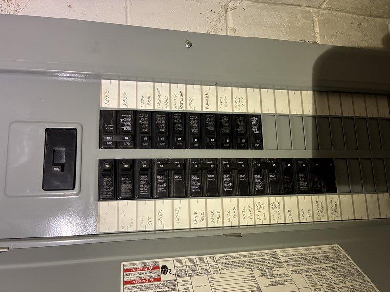 Responded to emergency service call for damaged 200-amp exterior electrical service equipment that was ripped from the residence. Replaced weatherhead, service entrance conductors, meter base, and installed code-required emergency exterior disconnect. Re-fed main electrical panel with proper conductor sizing, separated grounds and neutrals to meet current NEC standards, and upgraded main service grounding system to code compliance. Collected deposit and ordered necessary materials for completion.