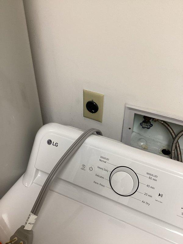 Responded to service call for dryer overheating issue with suspected breaker failure. Upon inspection, evaluated the electrical panel and circuit breaker supplying power to the dryer circuit. Tested breaker connections, verified proper voltage output, and inspected for signs of overheating or failure at the breaker terminals. Examined dryer power cord connection and outlet for heat damage or loose connections that could cause excessive heat buildup.