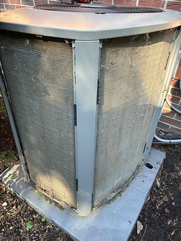 Completed MVP cooling maintenance visit on two residential AC units. Performed comprehensive inspection of both Lennox condenser units, including visual assessment of exterior components, coil conditions, and overall system integrity. Units found in normal operating condition with typical seasonal dirt and debris accumulation on protective grilles and screening. All equipment functioning properly at time of service.