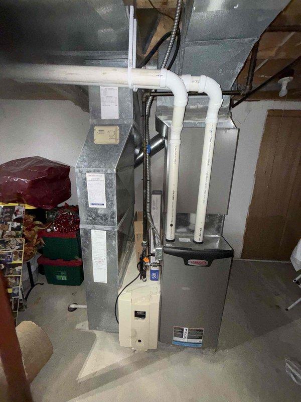 Completed MVP cooling maintenance visit on 8-year-old residential HVAC system. Performed comprehensive inspection of air handler unit, control board, blower motor assembly, and all electrical connections. Verified proper operation of all system components, checked wiring integrity across multiple circuits, and confirmed control board functionality. System operating within normal parameters with no deficiencies noted.