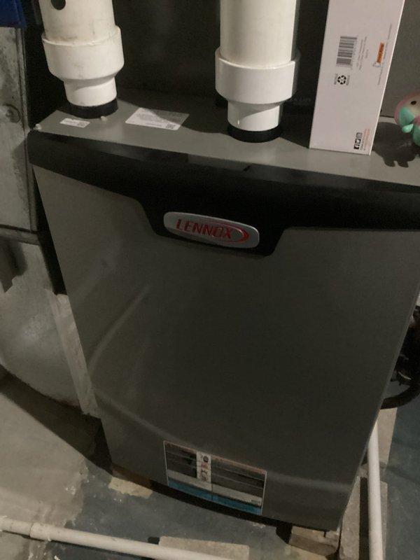 Completed annual preventative maintenance and tune-up on four-year-old Lennox HVAC system. Performed comprehensive inspection of furnace/air handler unit including visual assessment of cabinet condition, venting connections, and all accessible components. Unit found to be operating within normal parameters with no deficiencies noted at time of service.