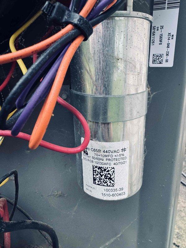 Completed scheduled MVP cooling maintenance visit on 10-year-old system. Performed comprehensive inspection of Lennox iComfort control board, verified all electrical connections and wire harnesses secure, and inspected capacitor operation. All components found in normal working condition with no deficiencies noted.