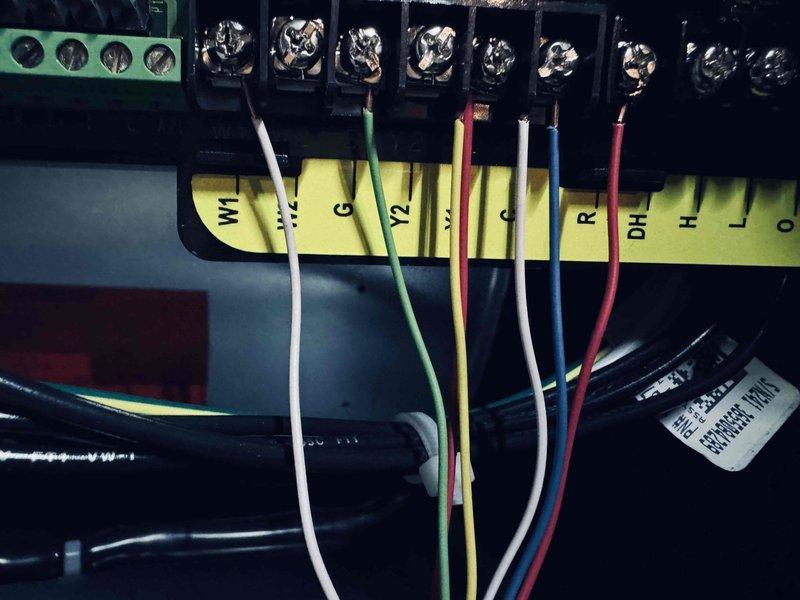 Returned to address mitigation board issue on HVAC system. Installed replacement transformer and verified all electrical connections at terminal block, including proper wiring configuration for thermostat control circuits (W1, Y, Y2, C, R, DH, H, O terminals). System tested and confirmed cooling operation functioning correctly upon completion.