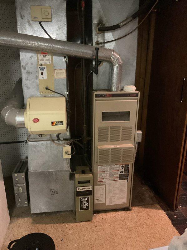 Responded to no cooling complaint on central air conditioning system. Upon inspection, accessed furnace and air handler unit to diagnose cooling failure. Performed system evaluation, checked electrical connections, and inspected internal components to identify cause of cooling loss while blower operation remained functional.