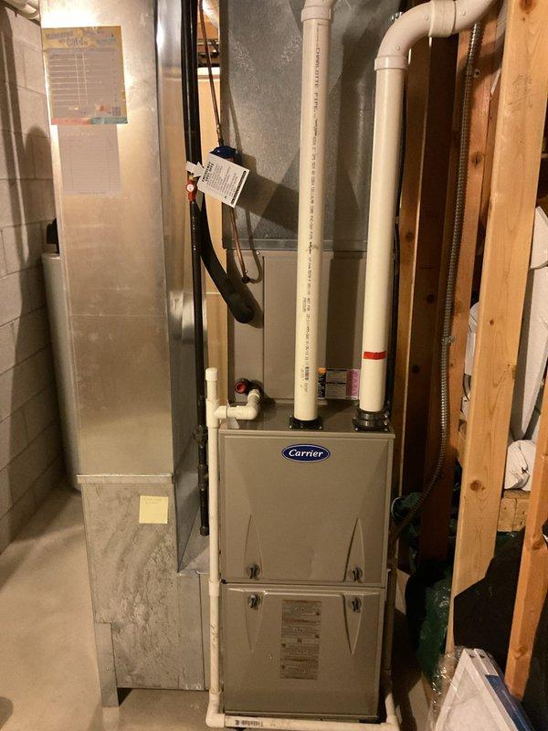 Completed comprehensive AC tune-up on 14-year-old Carrier system, including outdoor condenser unit and indoor furnace inspection. Performed standard maintenance procedures, verified proper operation of all components, and provided complimentary carbon monoxide detector installation for customer safety.