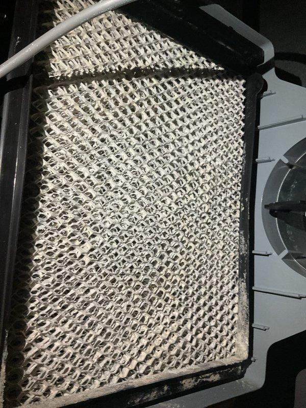 Completed MVP recurring cooling maintenance visit. Performed system diagnostics using Fieldpiece SWT2 measuring instrument and conducted thorough inspection of evaporator coil assembly, which showed clean honeycomb fin pattern with no visible debris or contamination. All components operating within normal parameters.