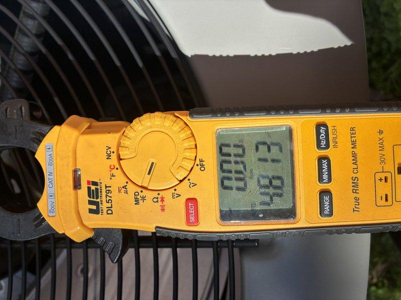 Completed routine preventive maintenance on a 5-year-old air conditioning system as part of MVP recurring service program. Performed comprehensive system inspection including electrical measurements using digital clamp meter to verify proper amperage draw and voltage levels at the outdoor condensing unit. All readings were within manufacturer specifications, confirming optimal compressor and fan motor performance. Unit operating efficiently with no issues identified during maintenance visit.
