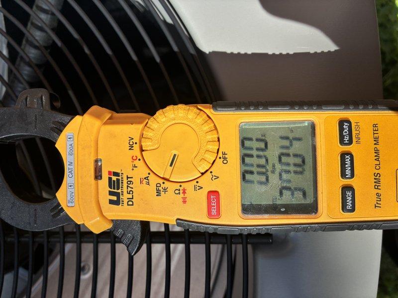 Completed routine preventive maintenance on a 5-year-old air conditioning system as part of MVP recurring service program. Performed comprehensive system inspection including electrical measurements using digital clamp meter to verify proper amperage draw and voltage levels at the outdoor condensing unit. All readings were within manufacturer specifications, confirming optimal compressor and fan motor performance. Unit operating efficiently with no issues identified during maintenance visit.