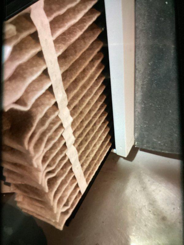 Completed scheduled preventive maintenance on a 2-year-old commercial air conditioning system. Performed routine inspection of air filtration system and verified proper installation of pleated HVAC filter. Conducted thorough examination of electrical control panel and circuit boards, confirming all wire connections, relays, capacitors, and control components were secure and functioning properly.
