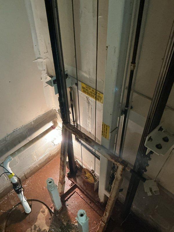 Completed plumbing department matrix repair requiring specialized parts procurement. Technician coordinated part pickup and delivery with estimated next-day arrival. Installation performed in mechanical room area with exposed structural elements and HVAC air handler unit, including proper integration with existing condensate drain lines and utility connections.