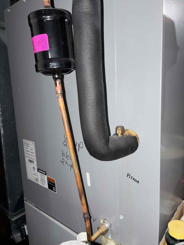 Completed routine maintenance on 5-year-old residential air conditioning system. Performed standard tune-up procedures including inspection of Concord furnace unit and associated air handler, verified proper operation of all components, and checked refrigerant lines and connections for integrity.