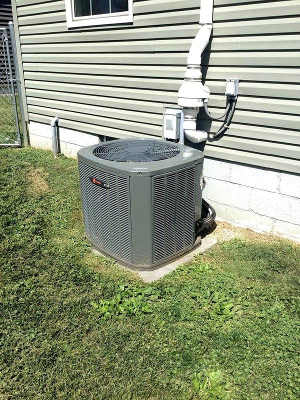 # HVAC Maintenance - Cooling

Completed comprehensive AC tune-up service on residential split system. Performed detailed inspection of indoor furnace unit with integrated cooling coil in basement and outdoor condenser unit, verified all components operating within manufacturer specifications, cleaned condenser coils, checked refrigerant pressures, tested electrical connections, and confirmed proper airflow throughout the system.