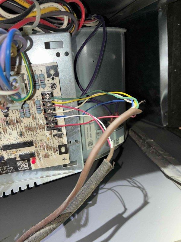 # HVAC Maintenance - Cooling

Completed comprehensive preventative maintenance service on a 10-year-old air conditioning system. Performed thorough inspection of control board, electrical connections, and terminal blocks, verifying proper operation of all electronic components and resistors. Examined blower assembly housing and air handler unit, confirming all wire connections were secure and properly routed. Inspected copper refrigerant lines, pipe insulation, and ductwork in mechanical space, noting all components were in satisfactory condition with no visible leaks or damage. System tested and operating within normal parameters.