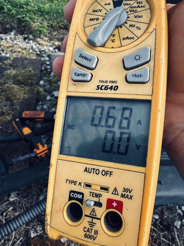 Completed MVP Cooling Visit on 10-year-old system. Performed comprehensive diagnostic testing using digital multimeter to measure electrical parameters including voltage and amperage draw. Inspection revealed significant deterioration of evaporator coil with visible corrosion, rust staining, and damaged fins. Copper refrigerant lines and associated components showed signs of advanced wear. Documented system condition with photos for customer records.