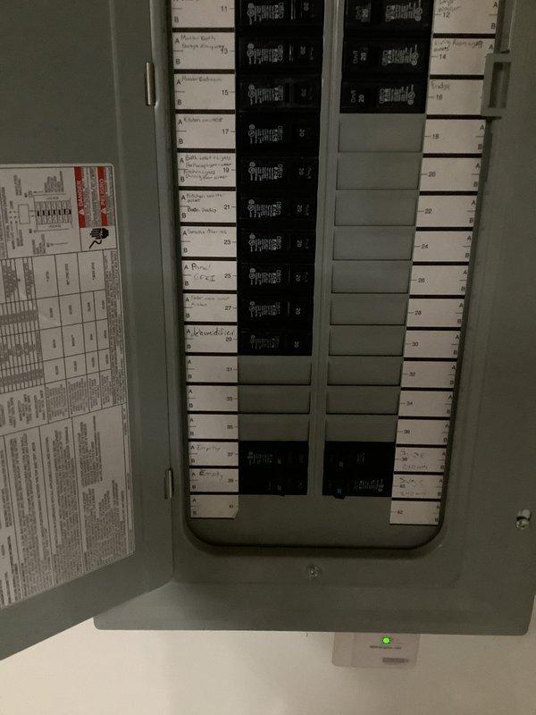Installed dedicated 120V circuit for basement dehumidifier unit to ensure proper operation and code compliance. Ran new wiring from main electrical panel to dehumidifier location, installed appropriate circuit breaker, and verified all connections for safe, reliable power delivery to the appliance.