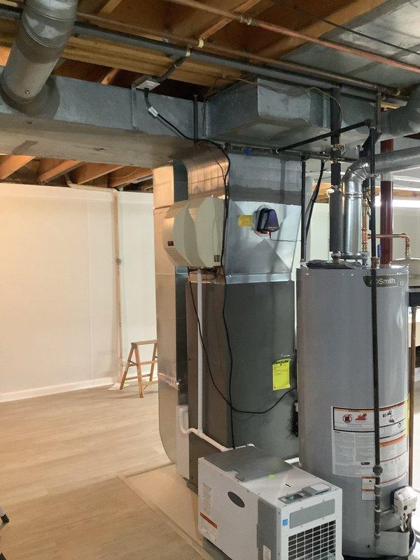 Installed dedicated 120V circuit for basement dehumidifier unit to ensure proper operation and code compliance. Ran new wiring from main electrical panel to dehumidifier location, installed appropriate circuit breaker, and verified all connections for safe, reliable power delivery to the appliance.