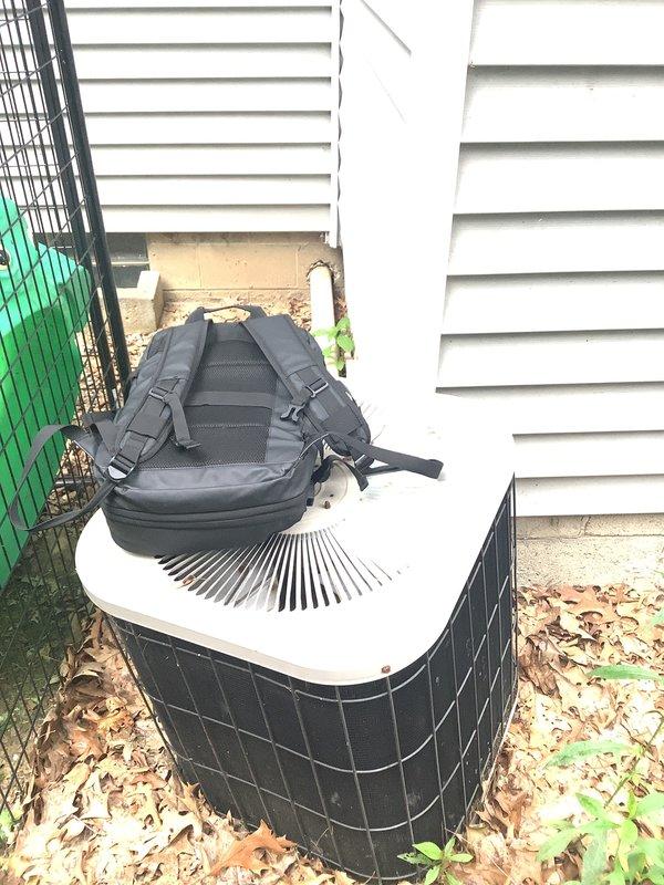 Conducted comprehensive on-site evaluation for complete HVAC system replacement. Assessed existing outdoor condensing unit with protective cage enclosure and indoor furnace installation with associated PVC venting and condensate drainage systems. Documented current equipment conditions and spatial configurations to develop accurate replacement proposal specifications.