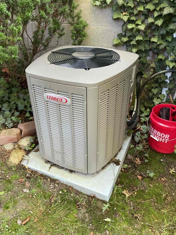 Completed scheduled maintenance visit on a Lennox cooling system as part of recurring service program. Performed comprehensive inspection of both indoor air handler unit in basement mechanical room and outdoor condenser unit, verifying proper operation of all components, checking refrigerant levels, inspecting electrical connections, and cleaning as needed. System found to be operating within normal parameters with no immediate concerns identified.