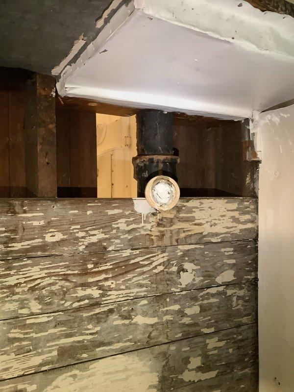 Responded to service call for cracked cast iron main line requiring replacement. Upon inspection in crawl space, located deteriorated cast iron pipe with visible damage. Performed cutout of damaged section and replaced with PVC piping per customer request. Property is being prepared for sale, so work was completed efficiently to meet timeline requirements.