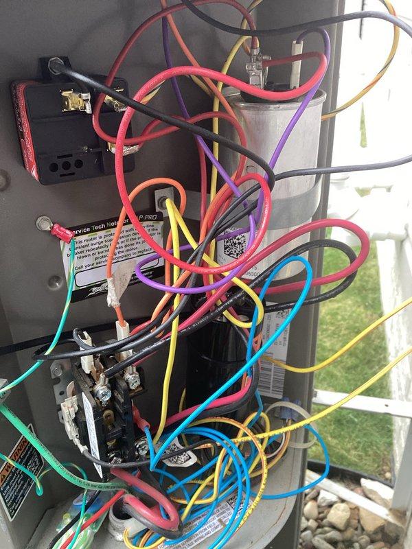 Responded to no-cool emergency call on 10-year-old outdoor AC unit that stopped functioning immediately following previous day's maintenance visit. Upon arrival, performed comprehensive electrical diagnostics using clamp meter to test voltage and amperage at contactor and control board connections. Investigation revealed failed printed circuit board (PCB) in control panel, preventing system startup despite all other components testing within normal parameters. Removed access panel, disconnected multi-wire harness from damaged control board, and installed replacement PCB. Reconnected all color-coded wiring to proper terminals, verified secure connections at contactor and capacitor. Energized system and confirmed proper startup sequence, compressor engagement, and normal amp draw across all circuits. Tested full cooling cycle to ensure complete system functionality. Unit restored to normal operation with no further issues detected.