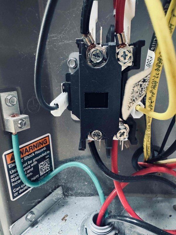 Completed scheduled air conditioning maintenance visit for MVP customer. Performed comprehensive system inspection including electrical connections, contactor assembly, and control board operation. Verified all wire terminations at contactor were secure with proper color-coded connections intact. Inspected 24VAC control board assembly showing active status with illuminated LED indicator confirming proper power supply. All circuit board components, connections, and wiring harnesses examined and found in satisfactory operating condition. System operational upon completion of maintenance visit.