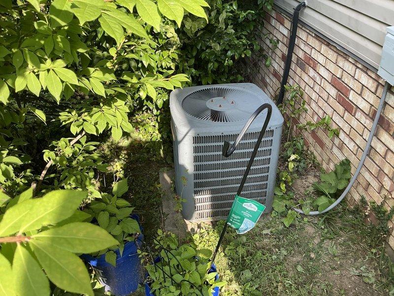 Conducted estimate for replacement of 18-year-old Goodman air conditioning system. Evaluated existing outdoor condensing unit showing signs of age and weathering, assessed refrigerant lines and electrical connections, and provided replacement quote for updated equipment. Customer approved proceeding with system replacement to improve cooling efficiency and reliability.