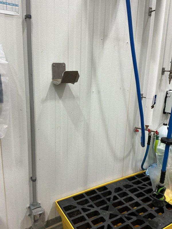 Replaced commercial tanked water heater in mechanical room of food service facility. Removed existing unit and installed new water heater with proper gas line connections, water supply lines, and code-compliant venting. Connected blue PEX water supply lines and installed appropriate shut-off valves and pressure relief valve. Verified all connections for leaks, tested unit operation, and confirmed proper heating function. Ensured installation met commercial plumbing code requirements for the facility's equipment needs.
