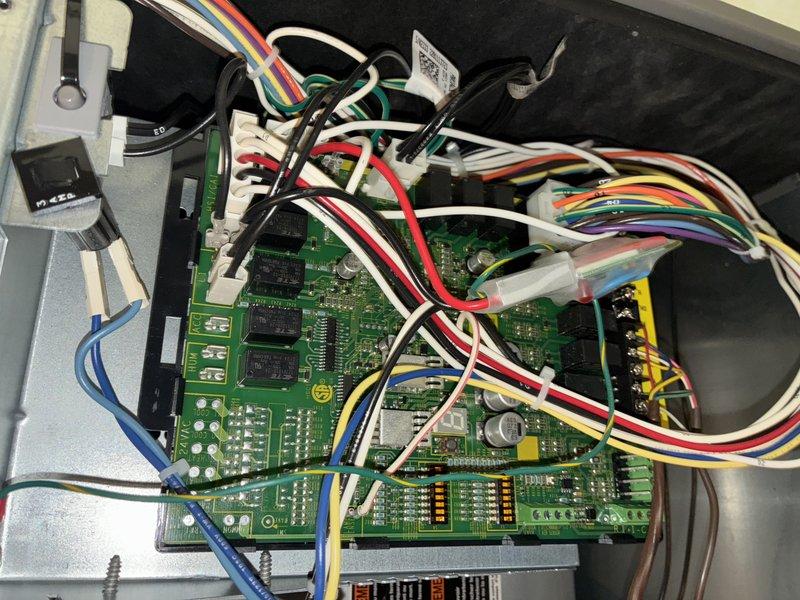 Completed preventative maintenance inspection on five-year-old air conditioning system. Performed system evaluation including inspection of control board components and electrical connections, verified proper operation of all circuits and safety controls, and examined air filtration system with MERV 10 filter found to be in clean, serviceable condition. Unit operating within normal parameters with no immediate service concerns identified.