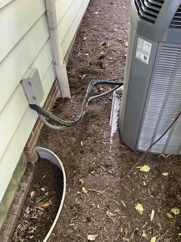 Completed comprehensive HVAC system replacement estimate for furnace and air conditioning equipment. Assessment included evaluation of existing attic-mounted air handler unit with associated ductwork and insulation, as well as outdoor condensing unit with electrical disconnect and conduit connections. Provided detailed replacement recommendations and specifications for complete system upgrade.