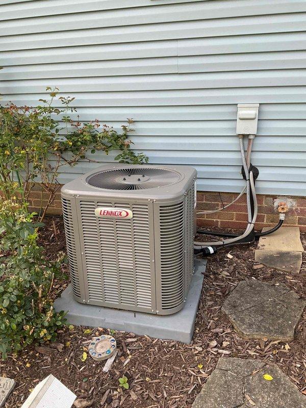 Performed routine maintenance on a 5-year-old Lennox air conditioning system. Completed standard tune-up procedures including inspection of the outdoor condenser unit, refrigerant lines, and electrical disconnect. Utilized borescope camera to inspect internal ductwork and evaporator coil for cleanliness and proper operation.