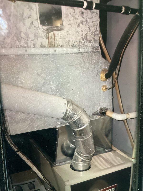 Completed MVP cooling maintenance visit on a 26-year-old HVAC system. Performed comprehensive inspection of air handler unit located in utility closet, examining exhaust piping, refrigerant lines, and associated ductwork. Identified and replaced aged electrical fuses showing oxidation and wear on copper components to ensure safe system operation and prevent potential electrical failures.