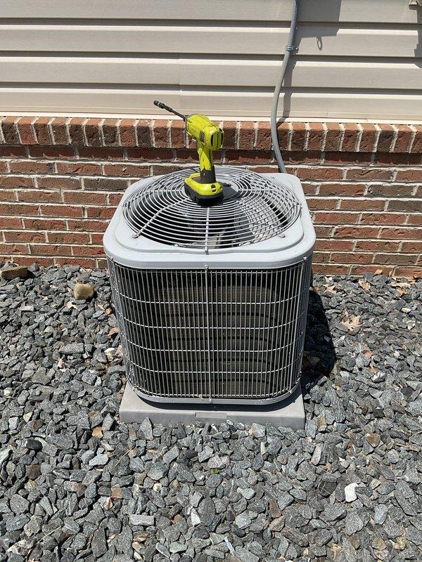 Responded to cooling failure complaint on three-year-old Carrier HVAC system with indoor temperature significantly exceeding setpoint. Performed diagnostic evaluation of outdoor condenser unit and indoor air handler, inspecting electrical connections, refrigerant lines, and system components. System assessed and documented for proper operation and cooling performance restoration.