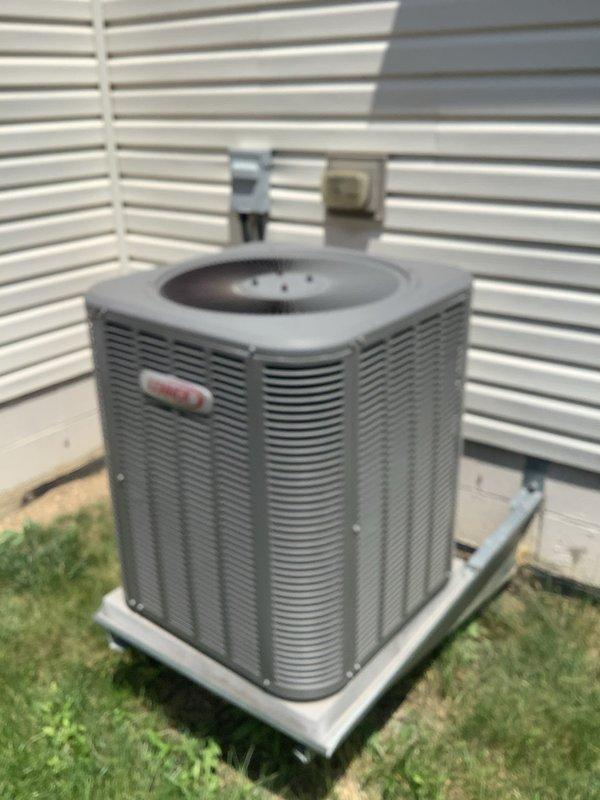 Performed comprehensive diagnostic evaluation on 14+ year old Carrier air conditioning system that failed to cool following recent furnace replacement by another contractor. Upon arrival, conducted thorough inspection of outdoor condenser unit and indoor air handler components. Verified proper power supply to condenser unit and checked electrical connections at disconnect boxes. Measured refrigerant pressures and temperatures to assess system charge and operational performance.

Inspected condenser coil condition, fan motor operation, and compressor functionality. Evaluated airflow through outdoor unit and verified fan motor capacitor values. Checked indoor evaporator coil accessibility and condition through furnace cabinet. Tested thermostat operation and verified proper signal communication between indoor and outdoor units. Examined refrigerant line set connections at both indoor and outdoor units for proper installation and integrity.

Assessed compatibility between newly installed 