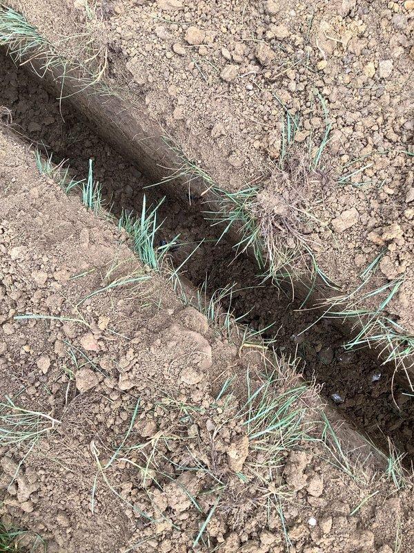 Diagnosed and replaced failed underground electrical line between first and second posts. Installed temporary line to verify integrity of circuit from second to third post. Excavated 46-foot trench at 18-inch depth for new permanent line installation, with subcontractor responsible for dig and backfill operations but not final grading.