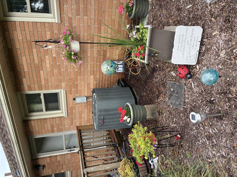Responded to service call for furnace running continuously without shutting off. Upon arrival, found outdoor condensing unit motor exhibiting severe rust and corrosion covering approximately 70-80% of surface, indicating extended exposure and potential mechanical degradation. Inspected system following brief neighborhood power outage that occurred during initial malfunction. Conducted visual assessment of outdoor unit components, noting compromised motor housing condition and oxidation on mounting hardware. Documented equipment condition with photographs showing deteriorated motor assembly and protective fan guard. System restarted automatically after power restoration, though continuous run issue prior to outage suggests possible thermostat malfunction, limit switch failure, or control board relay sticking closed. Recommended follow-up diagnostic testing to determine root cause of continuous operation and evaluation of outdoor unit motor replacement due to advanced corrosion potential