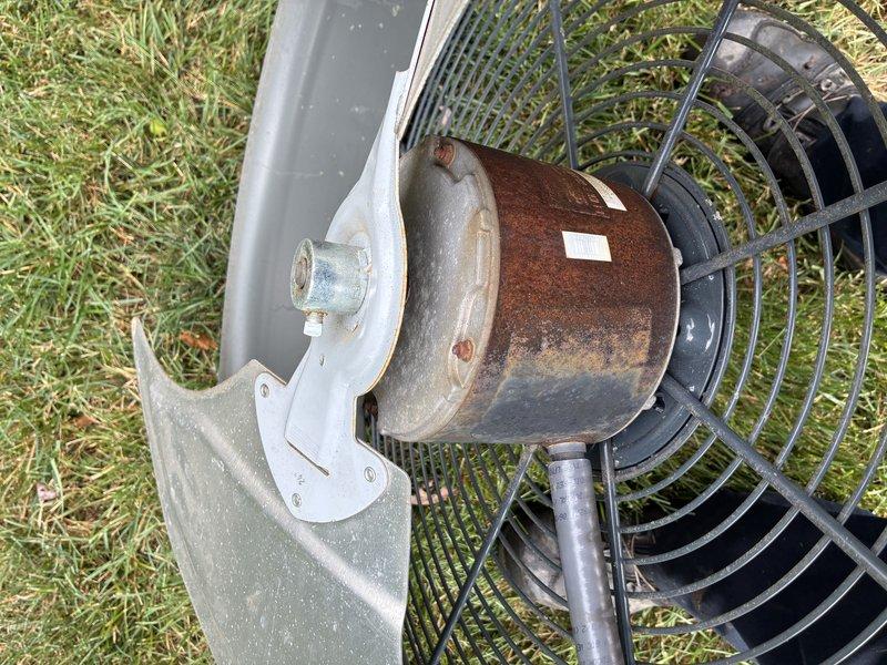 Responded to service call for furnace running continuously without shutting off. Upon arrival, found outdoor condensing unit motor exhibiting severe rust and corrosion covering approximately 70-80% of surface, indicating extended exposure and potential mechanical degradation. Inspected system following brief neighborhood power outage that occurred during initial malfunction. Conducted visual assessment of outdoor unit components, noting compromised motor housing condition and oxidation on mounting hardware. Documented equipment condition with photographs showing deteriorated motor assembly and protective fan guard. System restarted automatically after power restoration, though continuous run issue prior to outage suggests possible thermostat malfunction, limit switch failure, or control board relay sticking closed. Recommended follow-up diagnostic testing to determine root cause of continuous operation and evaluation of outdoor unit motor replacement due to advanced corrosion potential