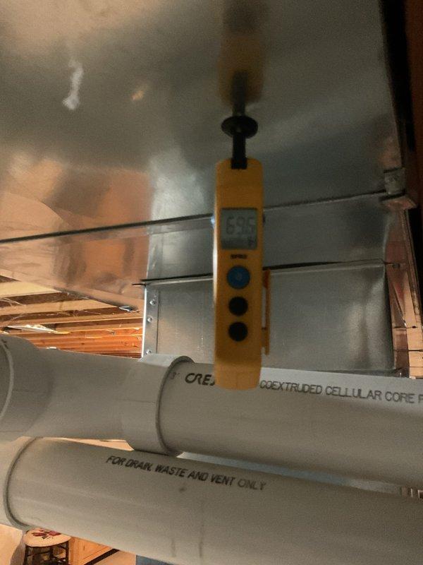 Completed MVP cooling maintenance visit at scheduled time. Performed comprehensive system inspection including refrigerant level verification using digital manifold gauges near condensate drain lines. Inspected and serviced humidifier pad assembly, confirming proper condition of evaporator media and frame integrity. All cooling system components operating within normal parameters with no deficiencies noted.