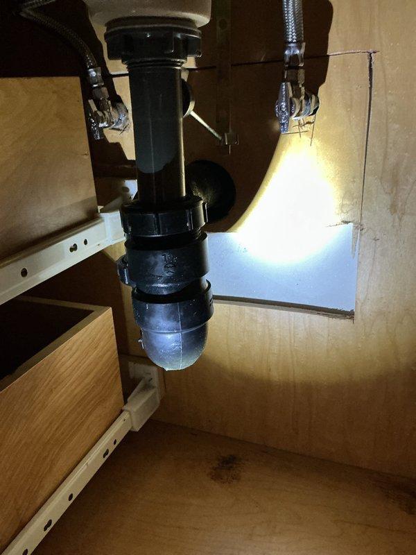 Replaced first floor toilet with new American Standard Cadet Pro elongated bowl, extra tall model with slow-close seat in white. Updated existing shut off valve to appropriate straight stop for proper function. Additionally installed two quarter-turn shut off valves under vanity sink to provide individual water supply control for bathroom fixtures.