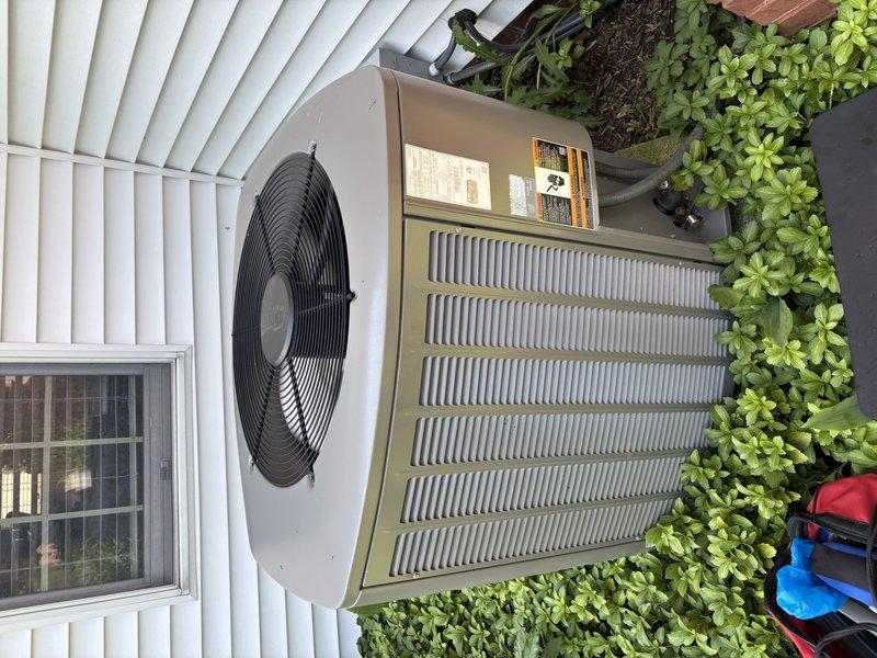 Completed MVP cooling maintenance visit on 9-year-old system that had been previously rescheduled. During inspection, identified and replaced three failed electrical fuses in the outdoor condensing unit. Performed standard preventive maintenance procedures, documented equipment condition with photos, and restored system to proper operation.