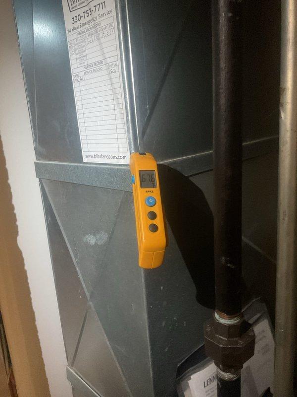Completed scheduled cooling maintenance visit on 6-year-old air conditioning system. Inspected and removed air filters for evaluation, which showed accumulated dust and debris consistent with normal operation. Performed system diagnostics using digital testing meter to verify proper operating parameters and equipment performance. All components inspected and system confirmed to be functioning within normal specifications.