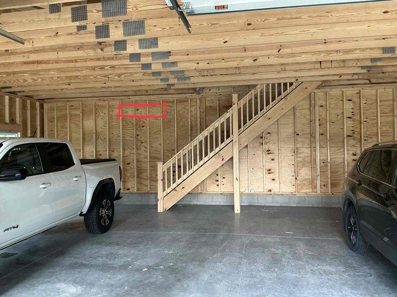 Conducted on-site assessment for Mitsubishi mini split system installation in a 1,200 square foot residential garage with exposed wood framing and concrete flooring. Evaluated space layout, electrical requirements, and optimal placement for indoor and outdoor units to ensure adequate climate control for the two-bay structure. Documented site conditions and took measurements to provide accurate equipment sizing and installation estimate.