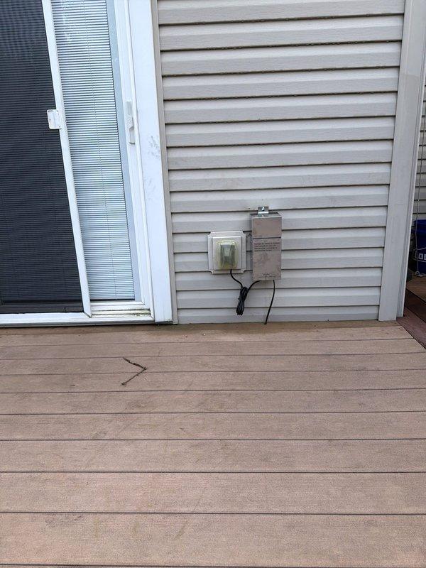 Replaced transformer with timer on back deck for exterior lighting control. Swapped out two Siemens breakers in the main electrical panel with Square D breakers for compatibility and proper circuit protection. Installed new 240-volt and 120-volt 20-amp circuits in the garage using shared conduit, terminating in two separate junction boxes equipped with GFCI breakers for enhanced safety. Replaced malfunctioning light switch controlling back deck lighting. All installations tested and verified operational upon completion.