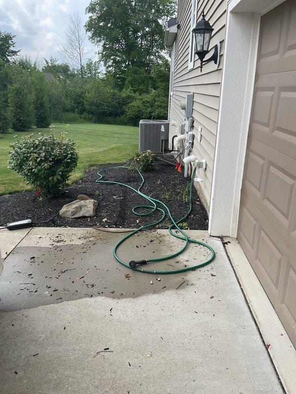 Responded to water leak complaint on 13-year-old residential AC system with water accumulating on basement floor near indoor unit. Upon inspection, identified issue with condensate drainage system at evaporator coil assembly. Cleared blockage in PVC condensate drain line, verified proper drainage flow, and confirmed unit was cooling effectively with no further water accumulation on floor.