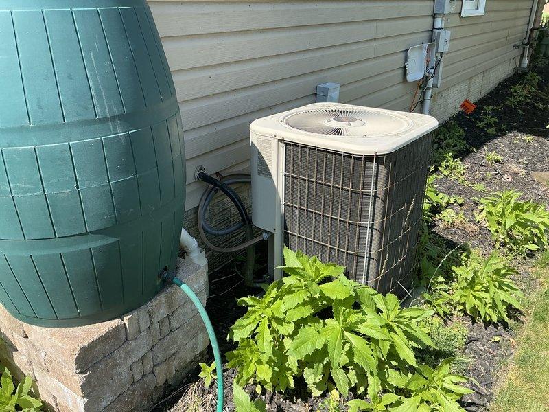 Completed estimate for full air conditioning system replacement due to non-operational unit with evaporator coil icing issues. Assessed existing outdoor condenser unit and indoor air handler, documented current equipment condition, and provided quote for complete system replacement including new outdoor condensing unit and indoor air handler with associated ductwork modifications.