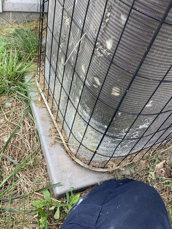 Responded to service call for non-operational outdoor condenser unit. Performed diagnostic evaluation and visual inspection of HVAC system as requested for second opinion. Assessed condenser assembly, electrical components, and overall unit condition to determine cause of failure and provide repair recommendations.