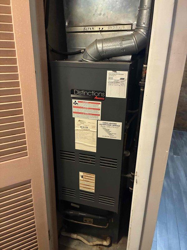 Completed comprehensive AC tune-up maintenance on two residential cooling systems—one approximately one year old and the other ten years old. Performed standard preventive maintenance procedures including inspection of electrical components, capacitors, contactors, and condenser units; verified proper system operation and efficiency on both units. Installed complimentary carbon monoxide detector as part of service package.