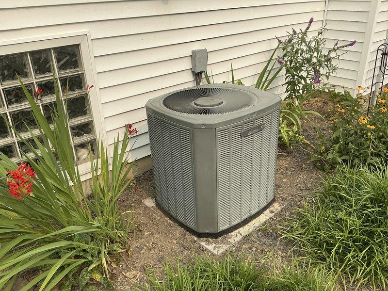 Responded to no cooling complaint and performed system evaluation. Documented existing outdoor condensing unit and electrical disconnect configuration. Provided estimate for complete HVAC system replacement.