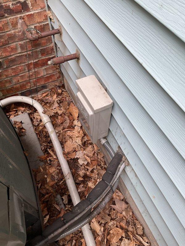Completed routine maintenance on an 11-year-old heat pump system. Performed standard tune-up procedures including inspection of outdoor condenser unit, verification of refrigerant lines, and assessment of overall system operation. Unit showed normal wear for age with some debris accumulation around base that was noted during service visit.