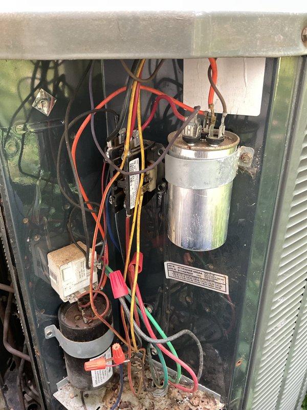 Completed routine preventative maintenance cooling visit on 15-year-old residential air conditioning system. Performed comprehensive inspection of indoor furnace unit and outdoor condensing unit, checking electrical connections, capacitor functionality, and contactor operation. System operating within normal parameters; all components tested and verified for proper cooling season performance.